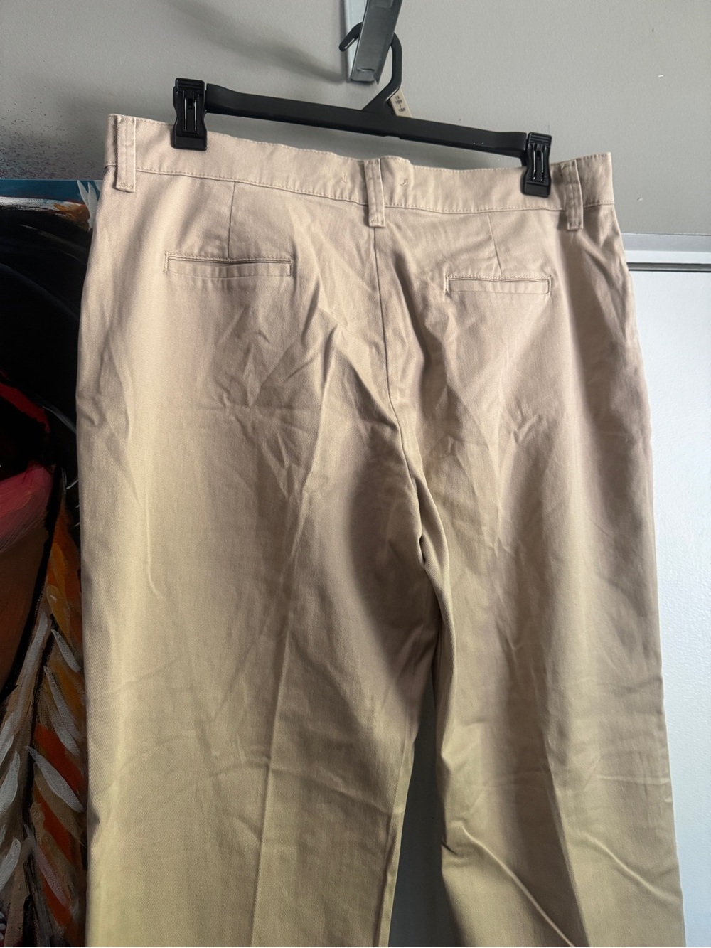 NWT Lee Relaxed Fit Plain Front Straight Leg Khaki Pants 16 Long - Picture 8 of 8
